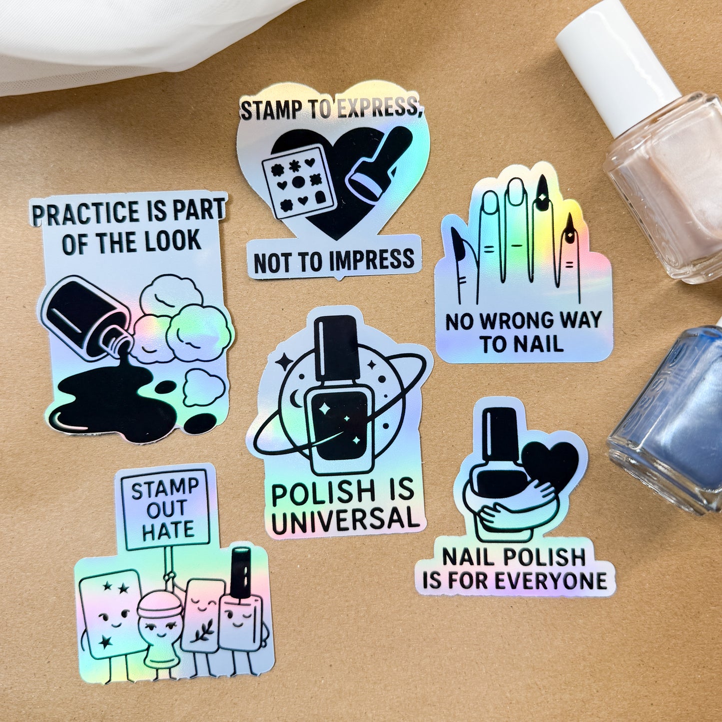 Inclusivity Holo Stickers