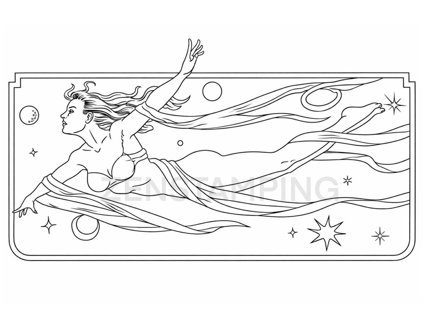 12 Printable Retro Sci-Fi Coloring Pages (PDF .zip)