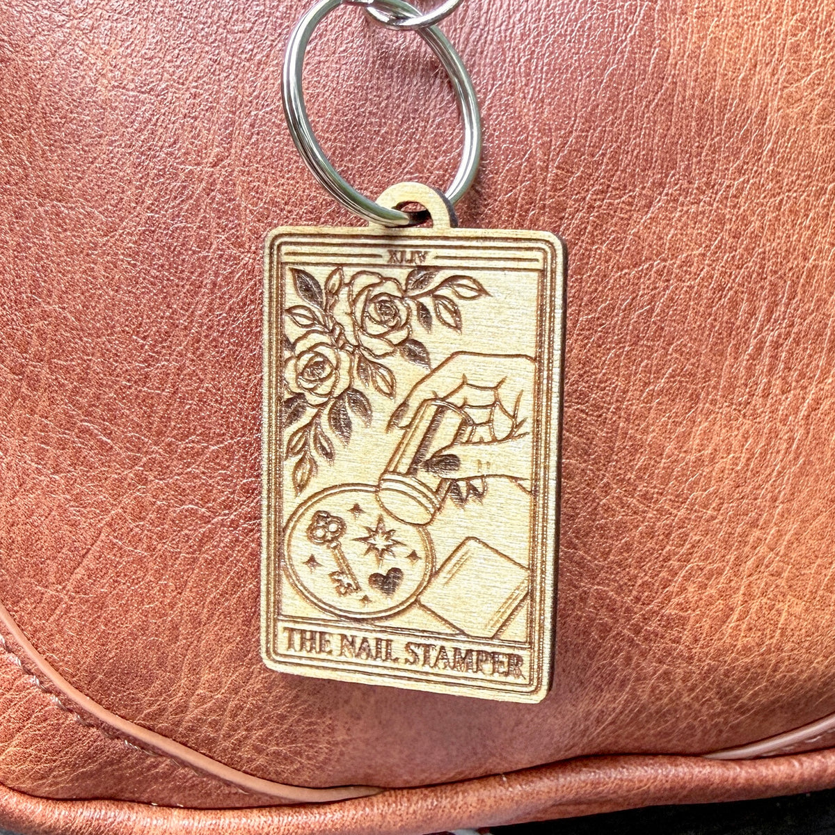“The Nail Stamper” Tarot Bag Charm