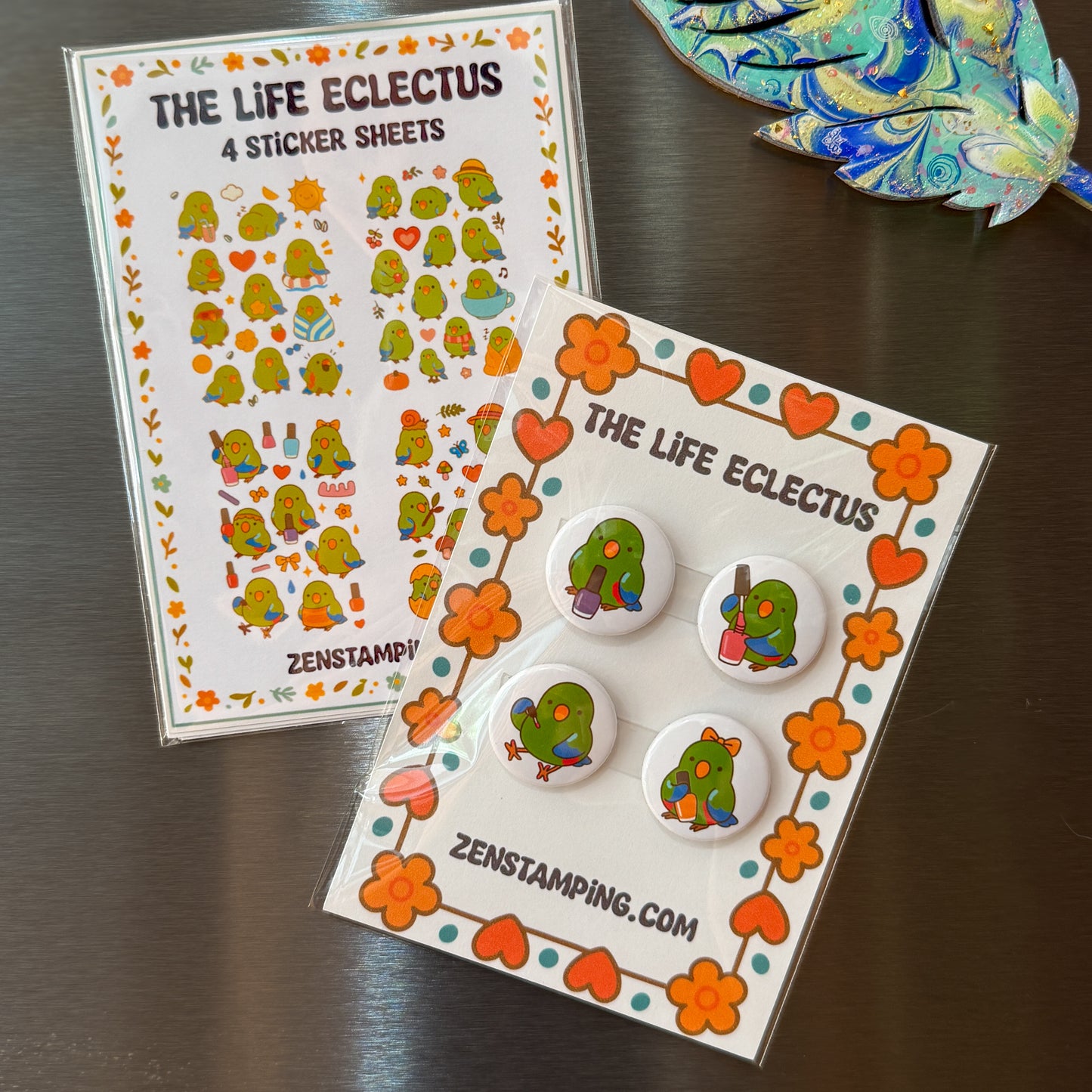 Sam Fan Club Sticker & Magnet Set