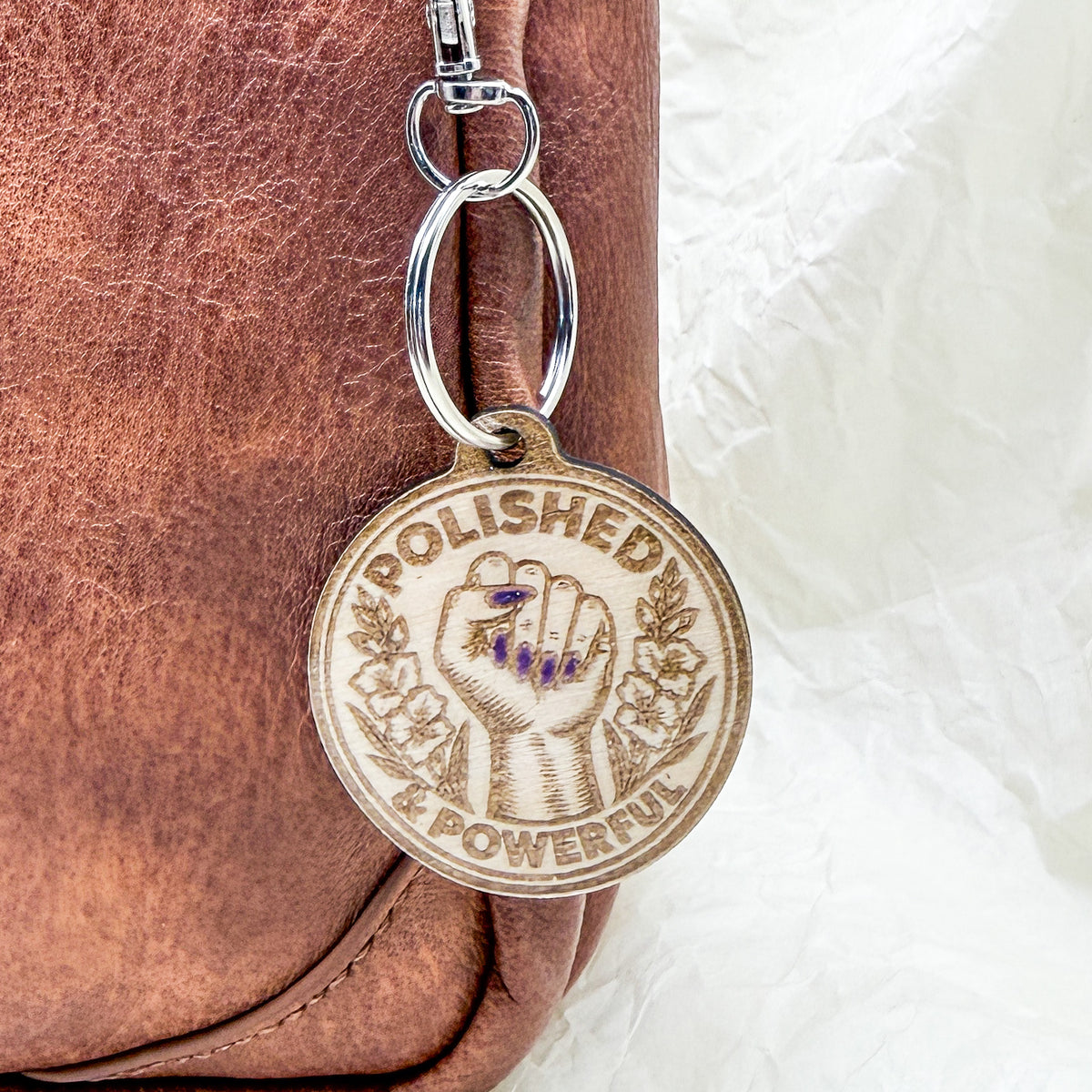 Polished & Powerful Bag Charm