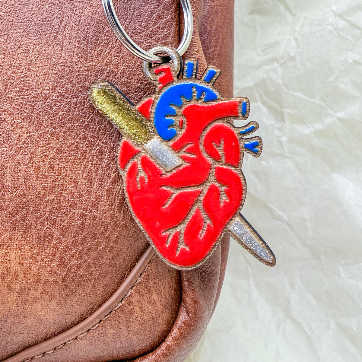 “Heart on File” Bag Charm