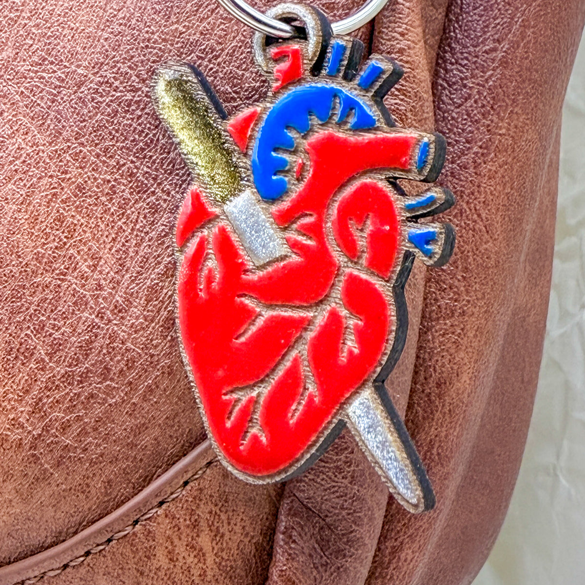 “Heart on File” Bag Charm